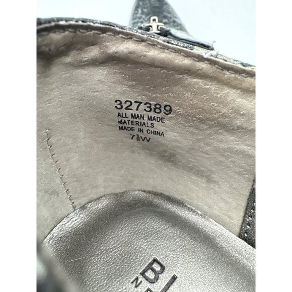 Bijou New York Womens Black Snakeskin Pattern Heeled Ankle Boots Size 7.5 With F - Picture 6 of 6